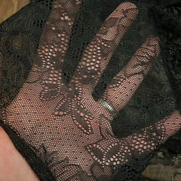 NWT Anthropologie The Harlowe Lace Bodysuit Size Large Black Long Sleeve  large - Picture 13 of 14